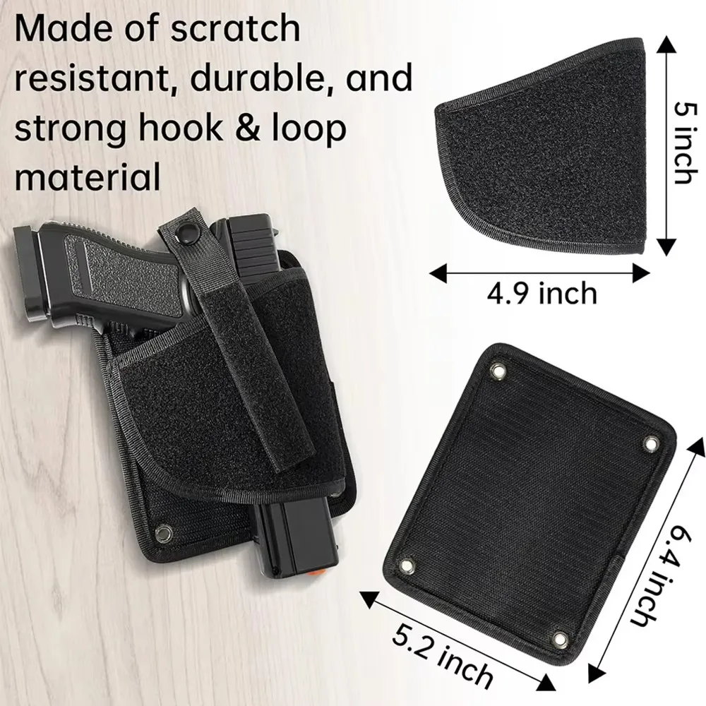 Funda táctica de pistola con panel MOLLE oculta para coche y pared - imagen 5