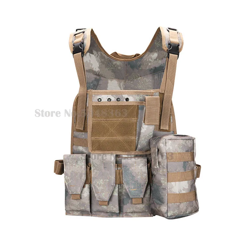 Chaleco táctico MOLLE camuflaje militar caza airsoft exterior - imagen 2