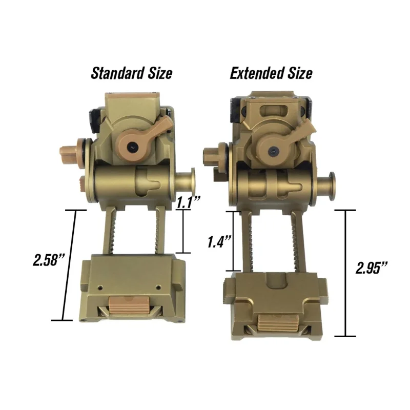 SOTAC montaje NVG metal CNC L4 G24 con fijación rápida