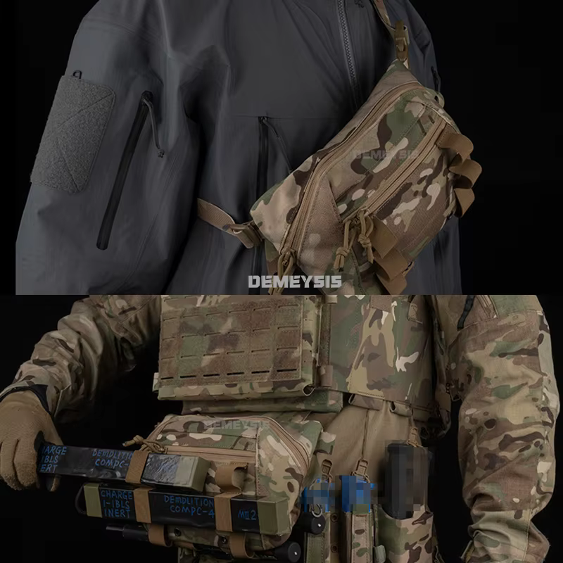 Bolsa táctica de cintura portaplacas abdominal multiusos senderismo - imagen 3