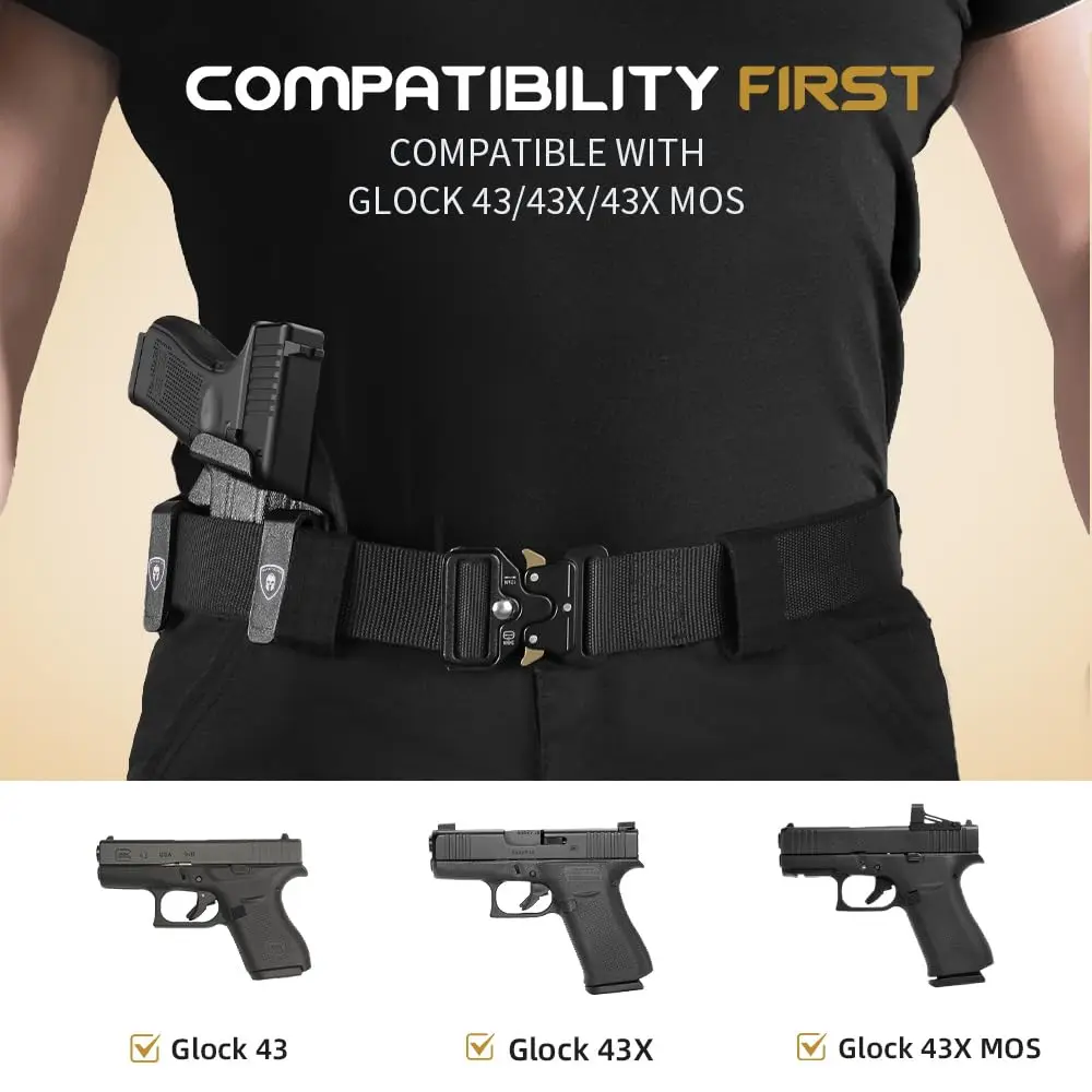 Funda Glock 43X híbrida Kydex nailon – Porte oculto mano derecha - imagen 4