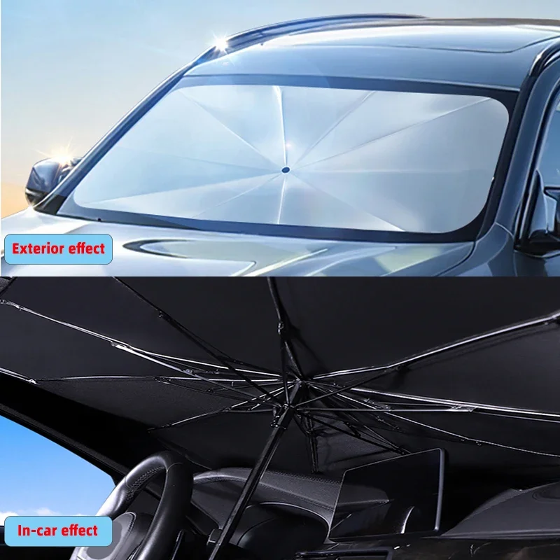 Parasol parabrisas protector solar – Interior coche verano - imagen 4