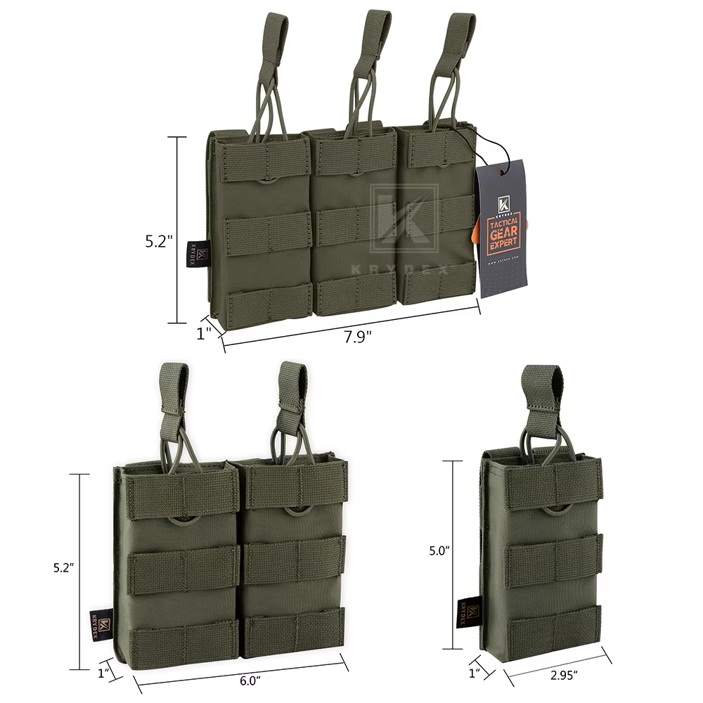 KRYDEX bolsa portacargadores táctica MOLLE 5.56 ripstop - imagen 5
