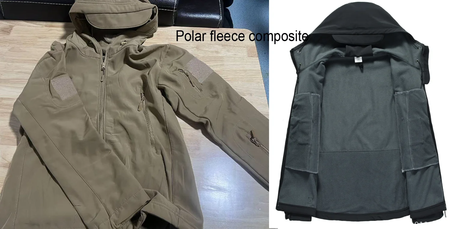 Chaqueta SoftShell de lana para hombre a prueba de viento - senderismo