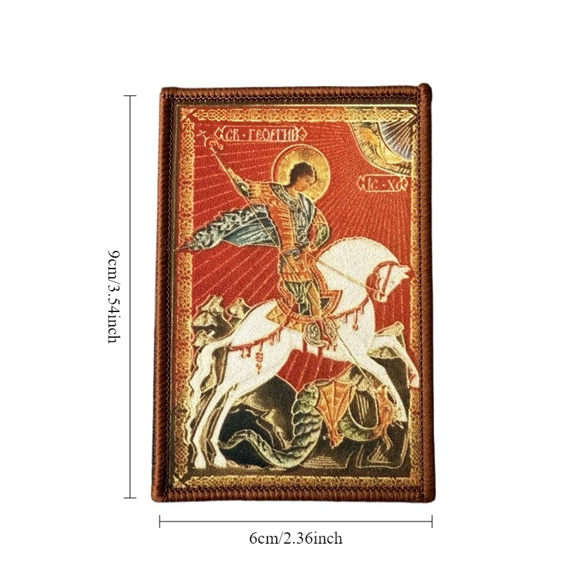 Parche táctico St. George con gancho y bucle para mochila