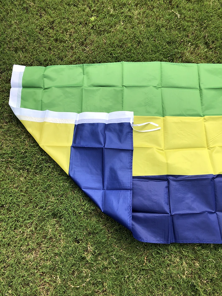 Bandera de Gabón poliester doble cara decoración