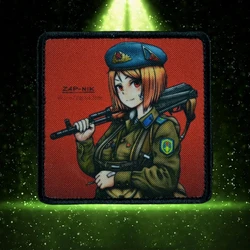 Parche táctico VDV Manga para chica – insignia moral con velcro