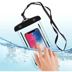 Bolsa estanca impermeable para teléfono móvil transparente buceo