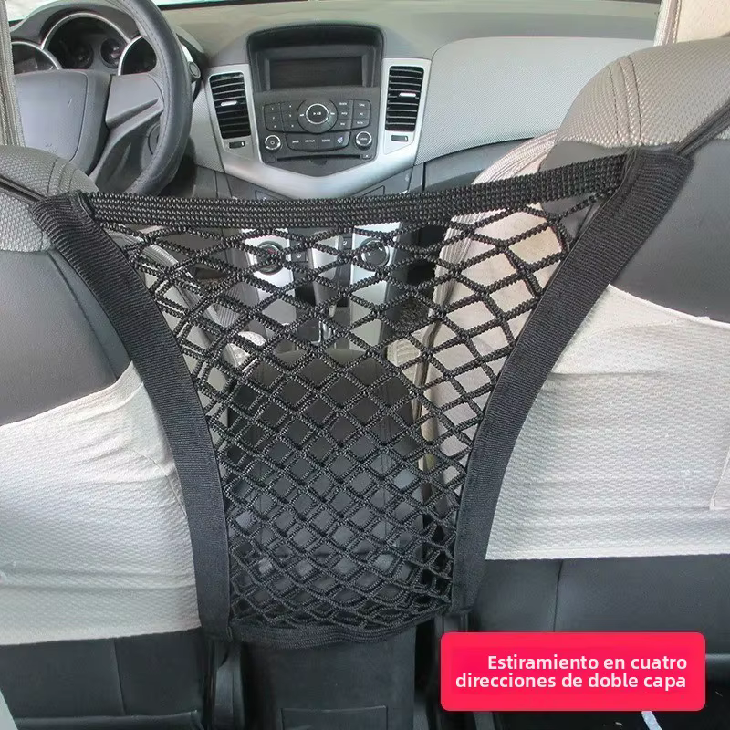 Bolsa de malla multicapa para asiento de coche, accesorios modificados - imagen 5