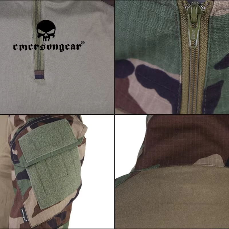 Pantalones tácticos Emersongear Woodland con rodilleras - imagen 3