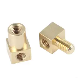 Conector ángulo recto termofusible metálico para impresora 3D