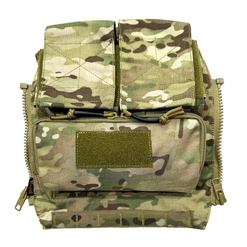 Chaleco táctico con cremallera trasera y bolsa MOLLE tipo tablero - imagen 4