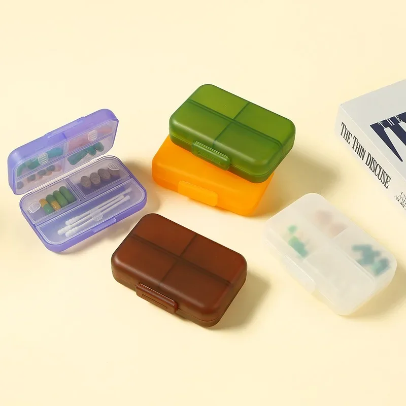 Organizador de medicamentos compacto para botiquín viaje portátil
