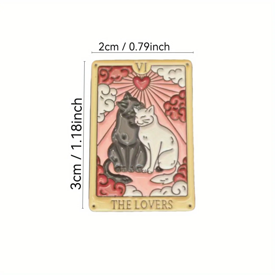 Pin con temática de gato estilo abrazo