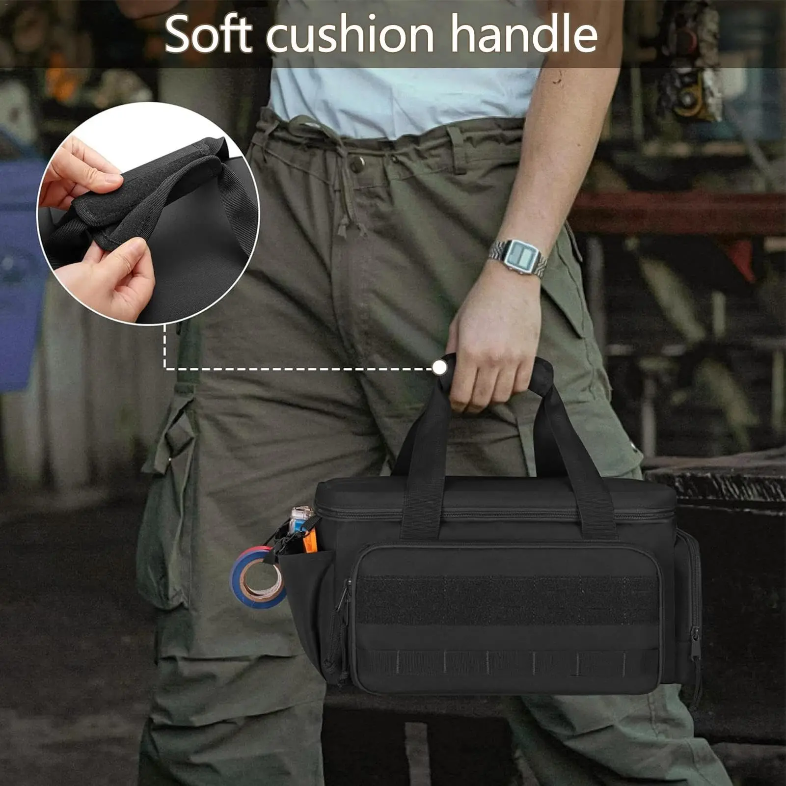 Bolsa de herramientas impermeable gran capacidad organizador - imagen 4