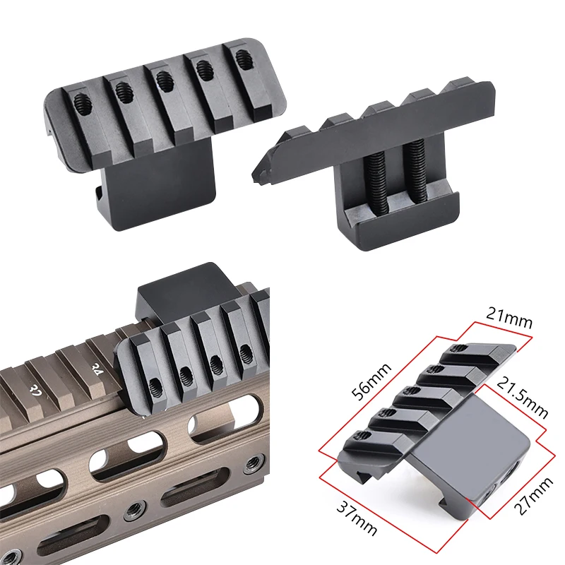 Soporte táctico linterna M300 M600 Picatinny riel desplazado - imagen 2