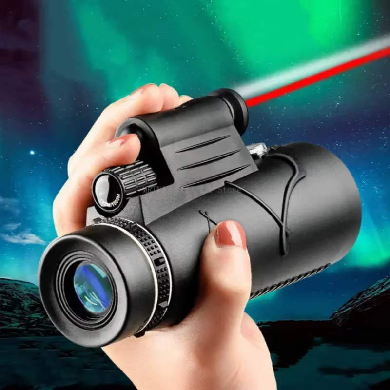 Telescopio monocular HD con zoom y trípode, para caza y camping - imagen 3