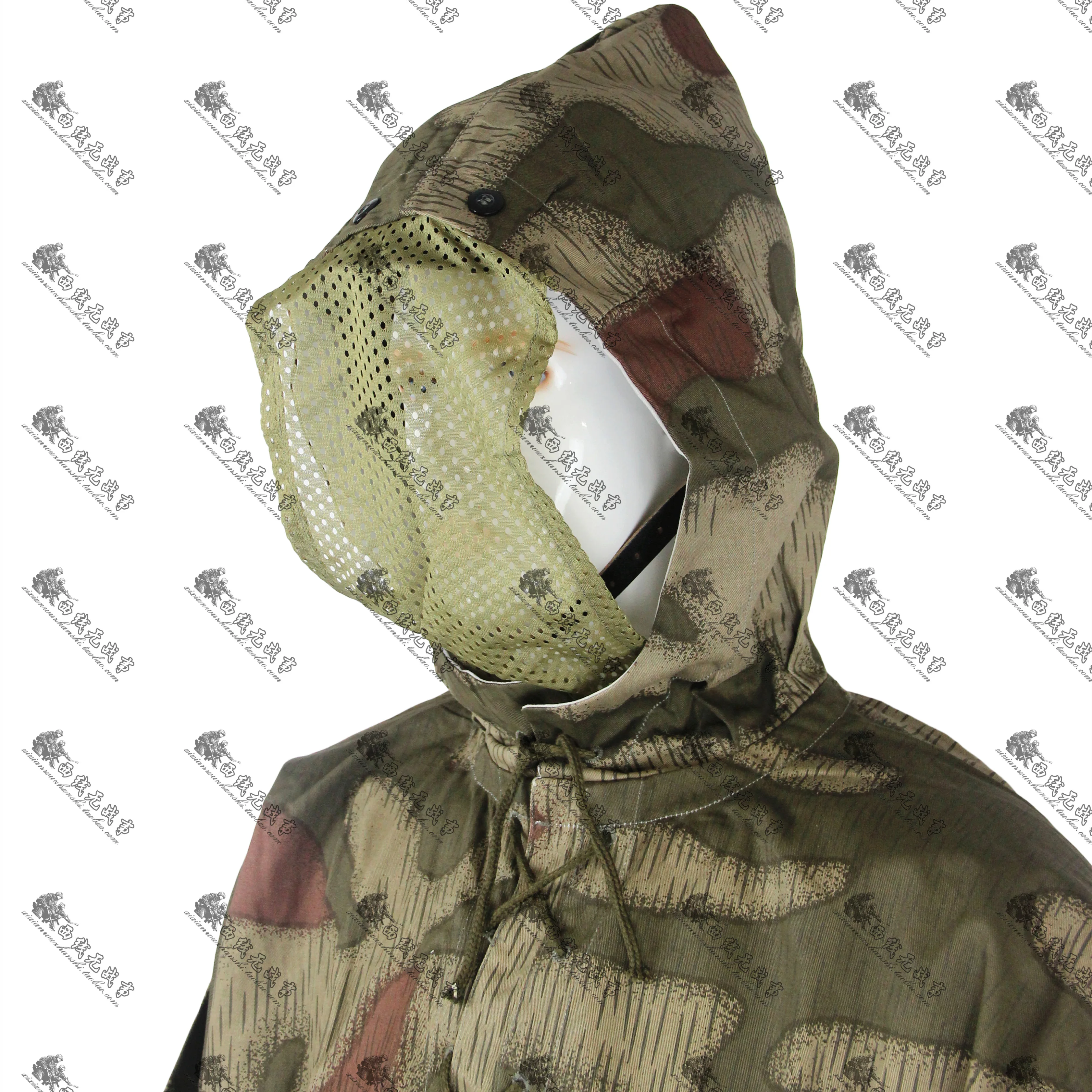 Sudadera con capucha de camuflaje té alemán coser o planchar