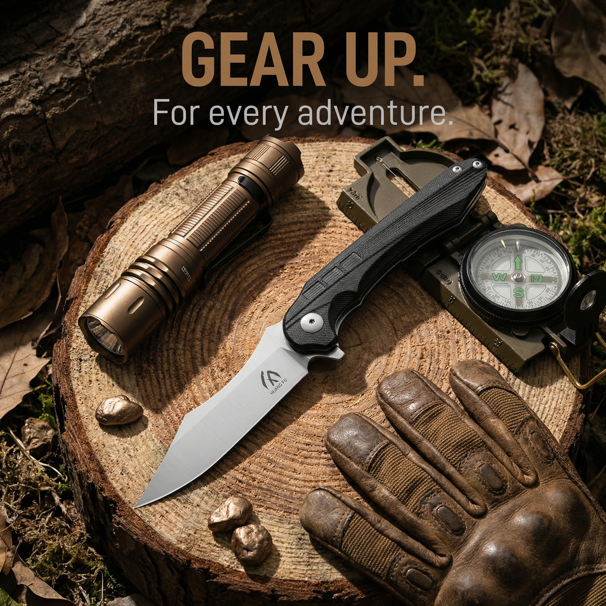 Cuchillo plegable para exteriores emergencia senderismo camping - imagen 4