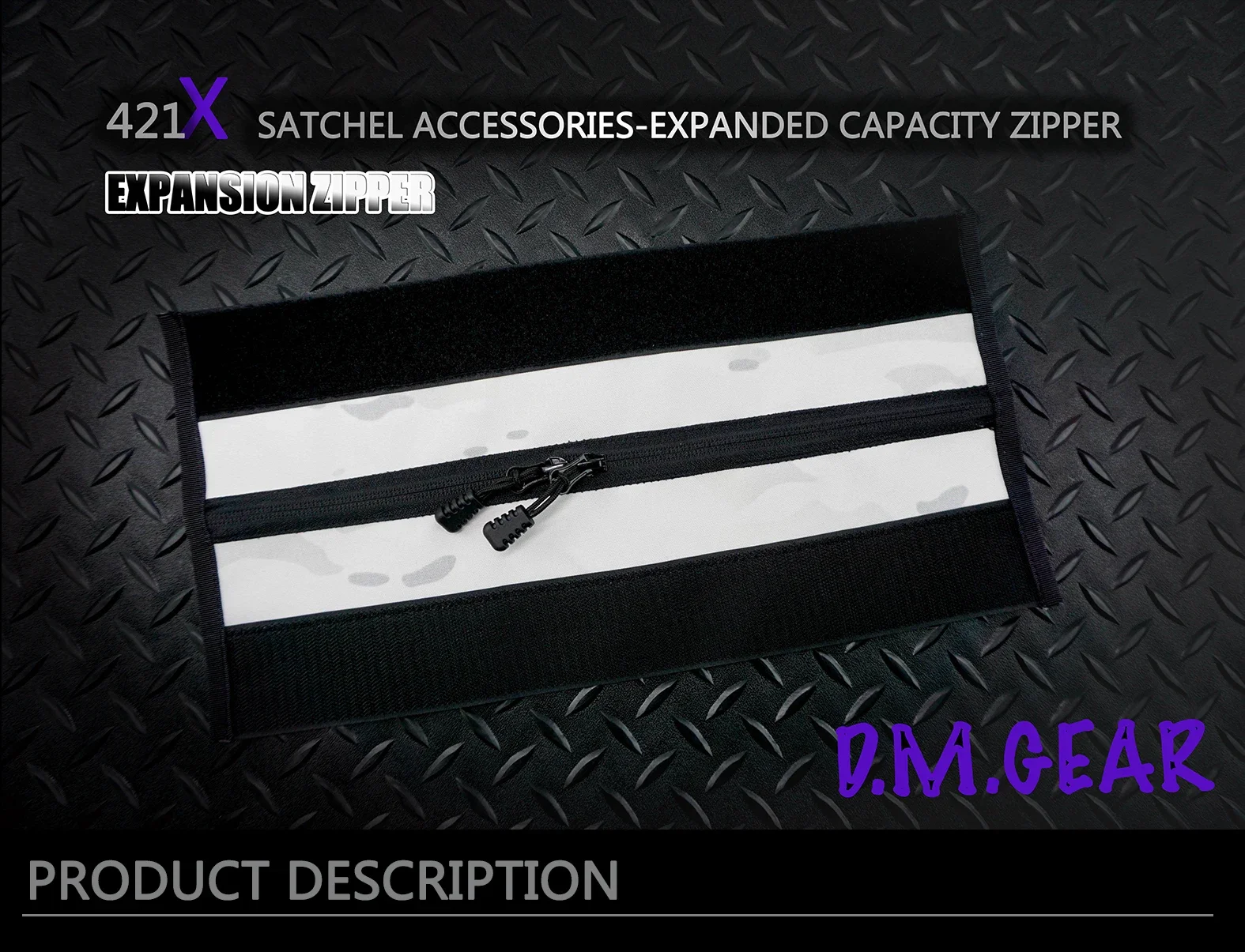 DMGear accesorio táctico de expansión para satchel con cremallera - imagen 2