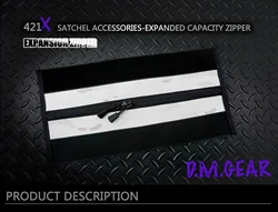 DMGear accesorio táctico de expansión para satchel con cremallera
