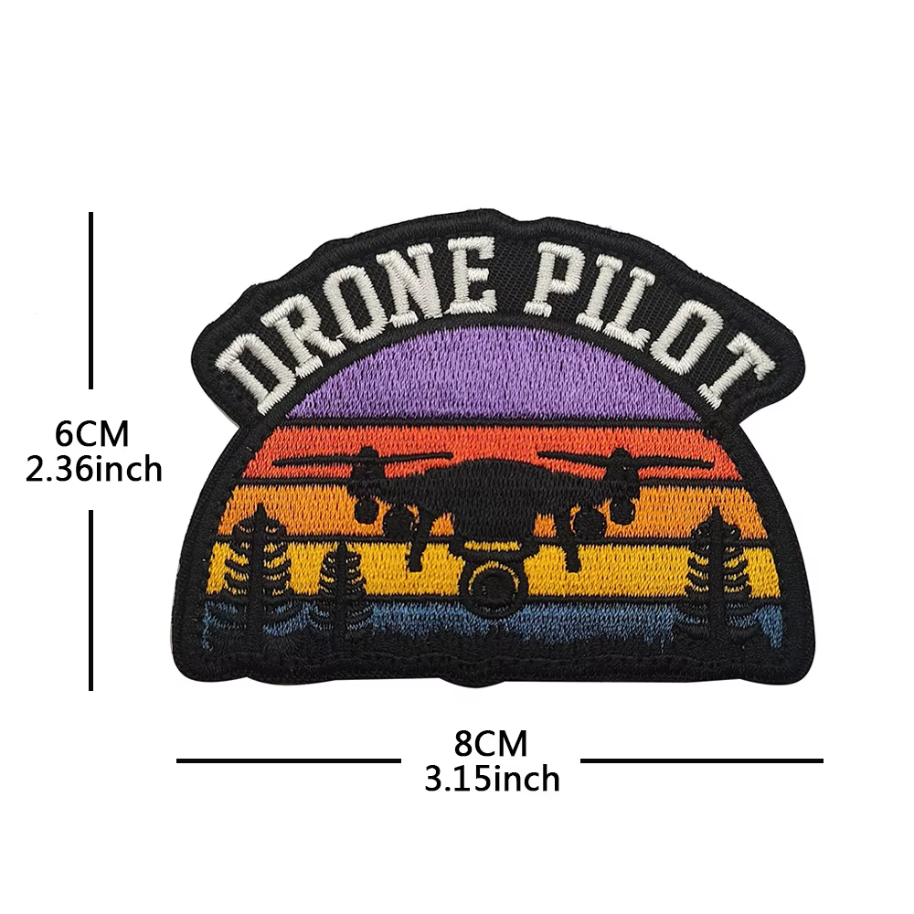Parche bordado Drone Pilot piloto dron – Insignia chaqueta - imagen 3