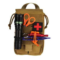 Bolsa táctica MOLLE EDC pequeña para herramientas y torniquete