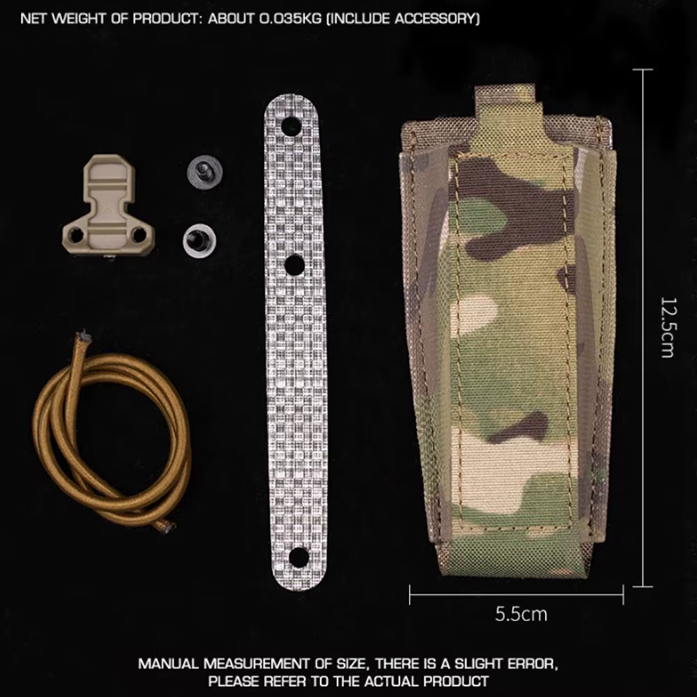 Bolsa táctica para revistas 9mm con soporte pistola MAG – ajustable - imagen 3