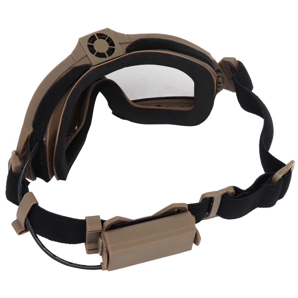 Gafas tácticas antiniebla Airsoft doble lente microventilador - imagen 4