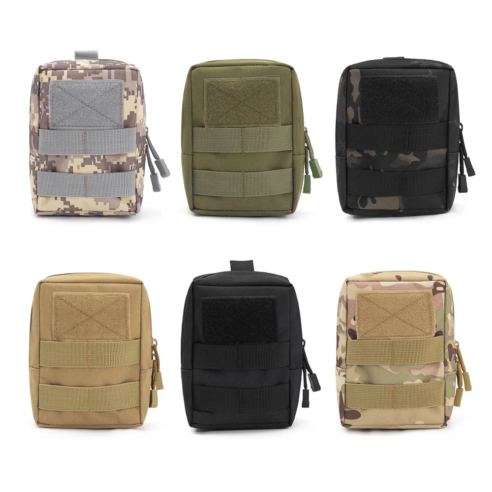 Bolsa táctica MOLLE con riñonera EDC y soporte magnético para móvil