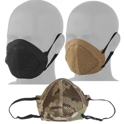 Mascarilla protección airsoft plegable de silicona transpirable