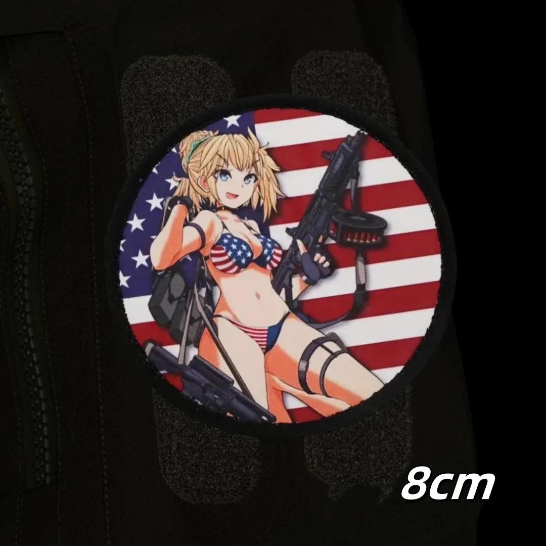 Parche táctico velcro ardilla guerrera – Moral militar mochila - imagen 3