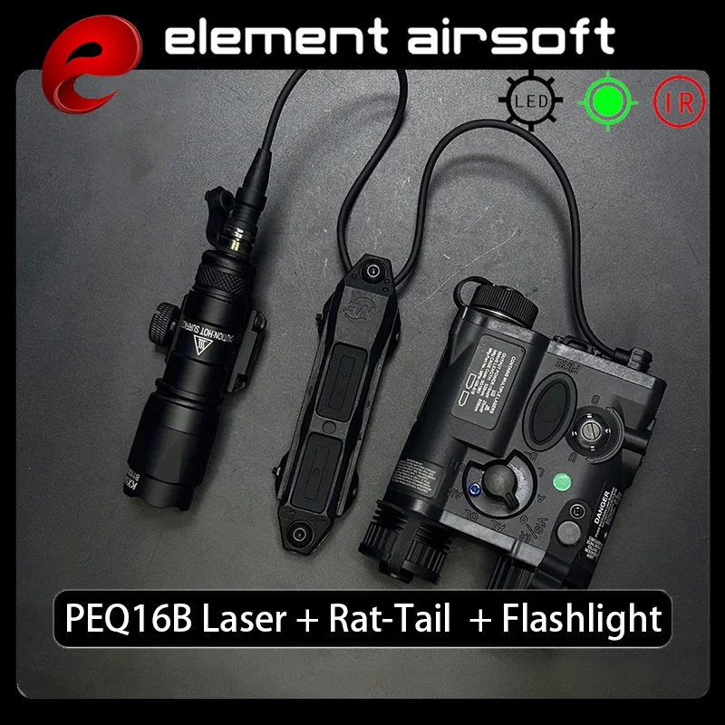 PEQ16B puntero láser táctico rojo/verde IR con linterna - imagen 3