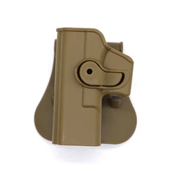 Funda táctica zurda para pistola Glock con cargador extra rígida