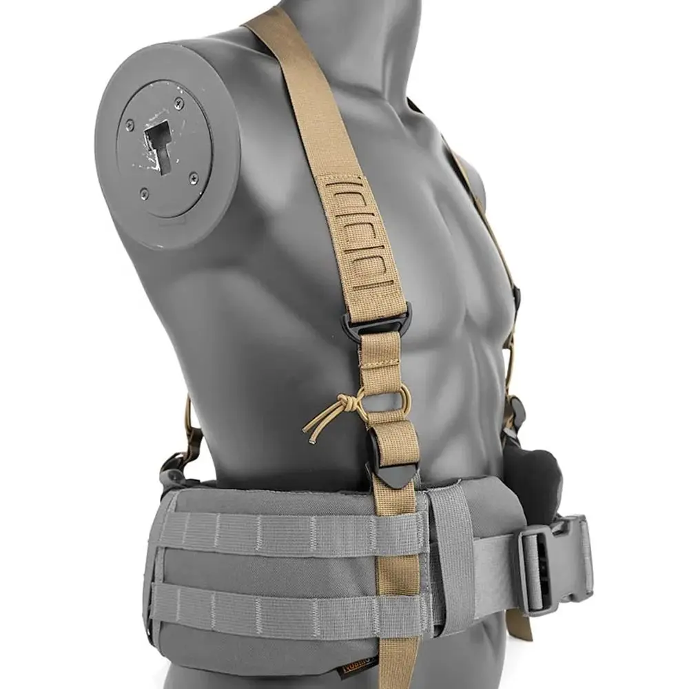 Cinturón táctico MOLLE resistente con arnés tipo X para entrenamiento - imagen 2