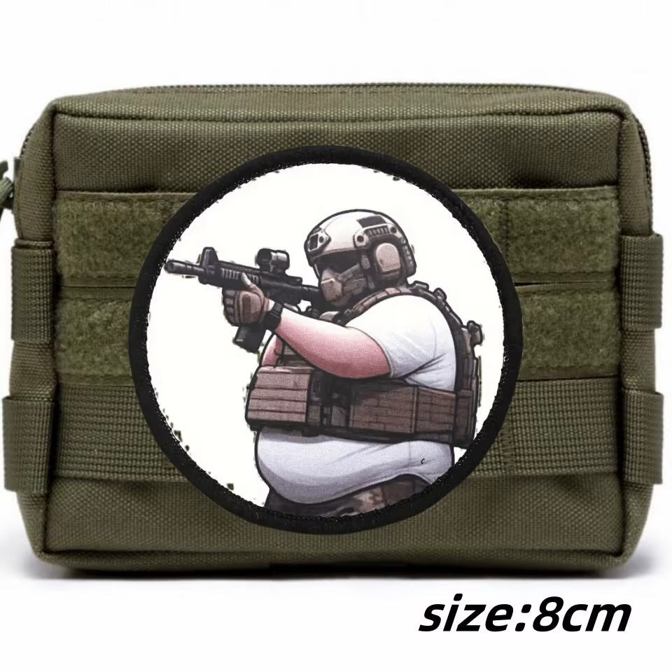 Parche aplicado en mochila táctica
