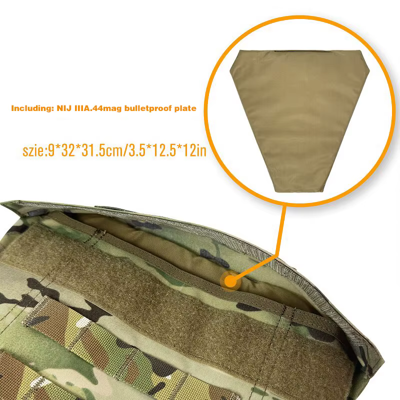 Protector táctico balístico NIJ IIIA zona inguinal para placas - imagen 4