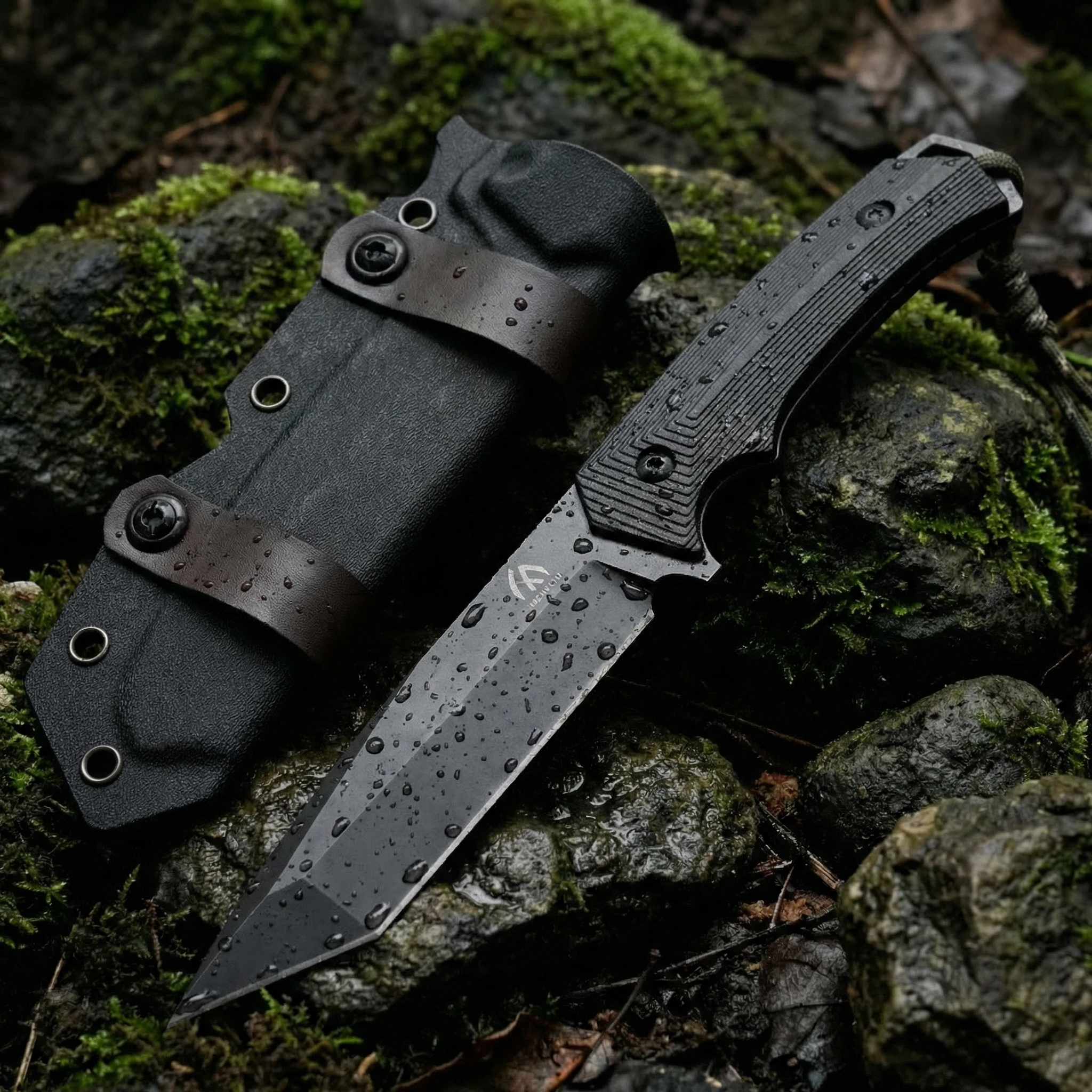 Cuchillo de hoja fija G10 con funda táctica para uso diario exterior - imagen 3