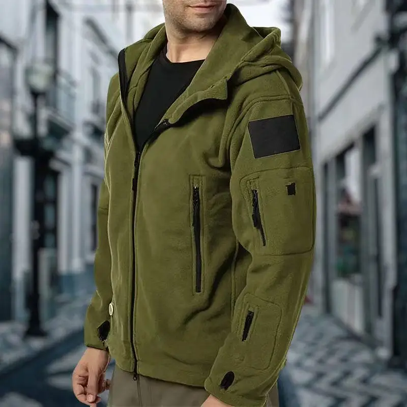 Sudadera táctica militar cortaviento térmica para hombre senderismo - imagen 4