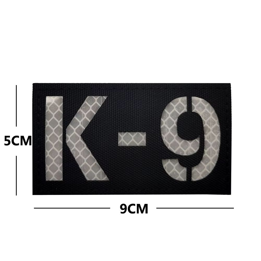 Parche táctico K-9 USA reflectante – Nylon velcro militar - imagen 5