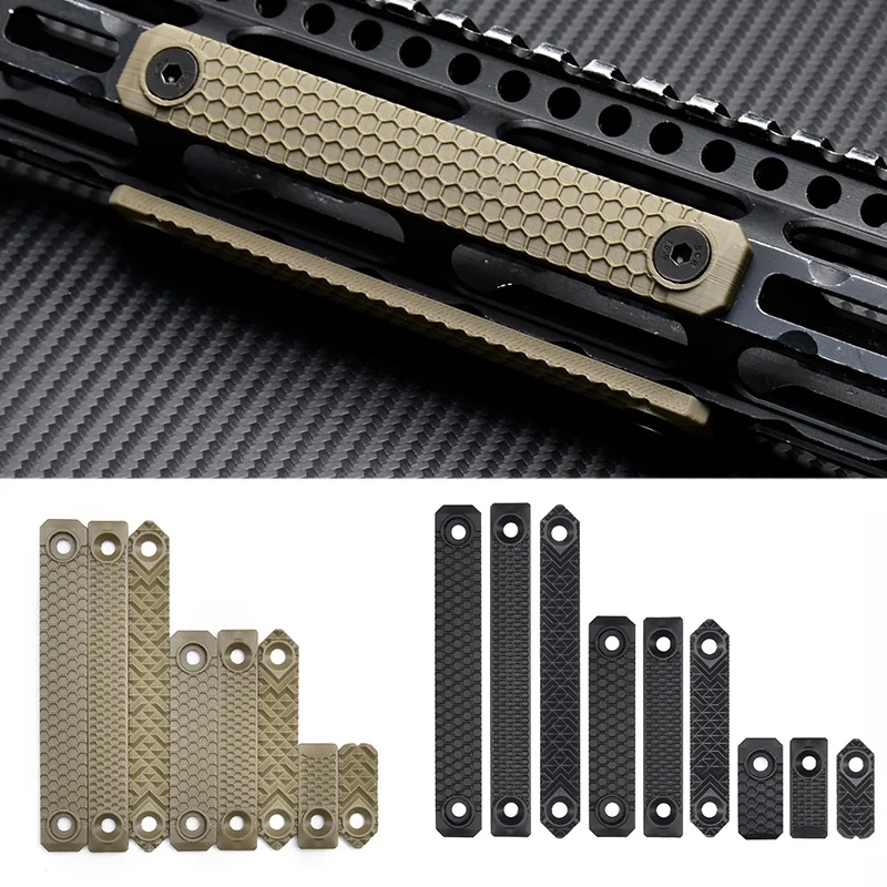 Cubierta táctica MLOK/KeyMod para riel MRC nailon impreso 3D