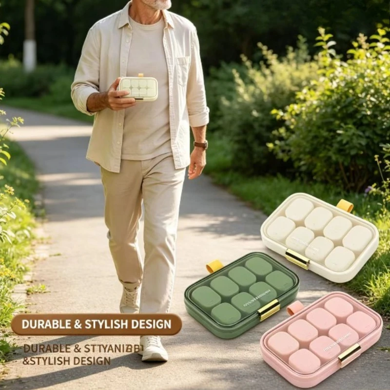 Pastillero portátil estanco para medicación semanal y exterior - imagen 2