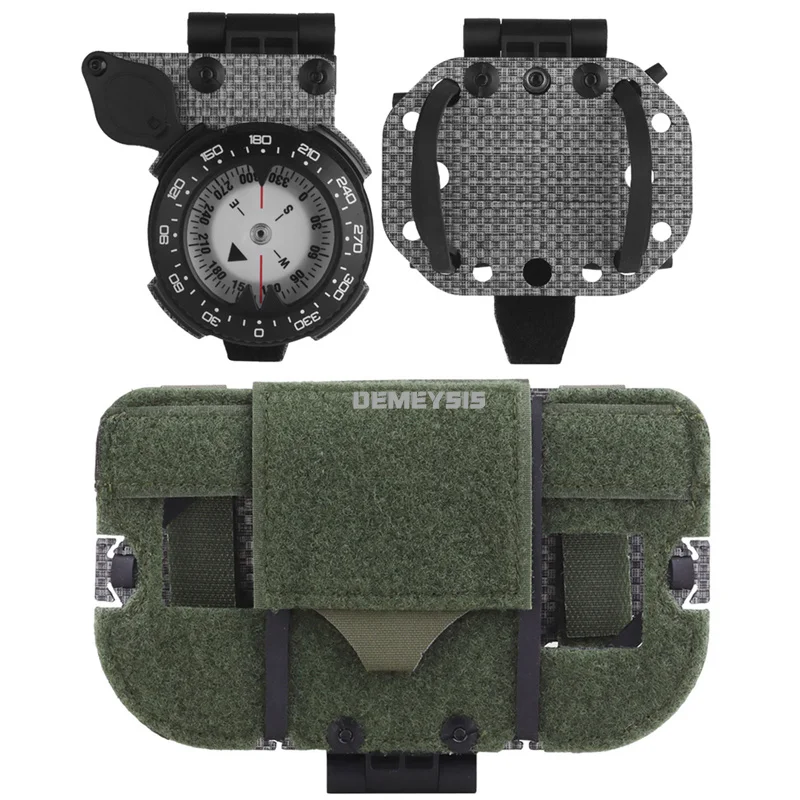 Soporte táctico MOLLE para teléfono móvil plegable con brújula y GPS - imagen 4