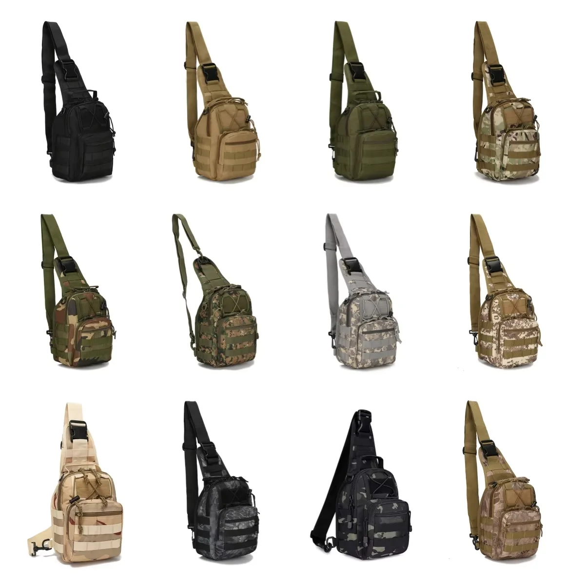 Bolso bandolera táctico CLUSGO en uso