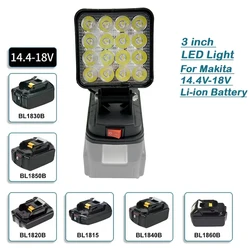 Makita lámpara de trabajo LED recargable inalámbrica para batería