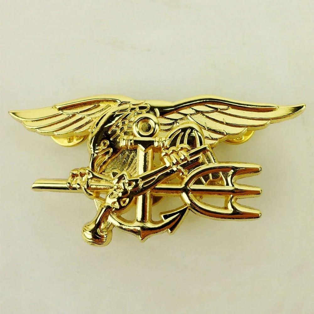 Insignia SEALs US Navy de águila trenzada para broche - imagen 3