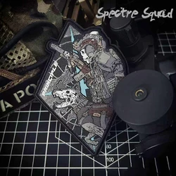 Brazalete táctico Ghost Team K9 – Parche bordado MOLLE
