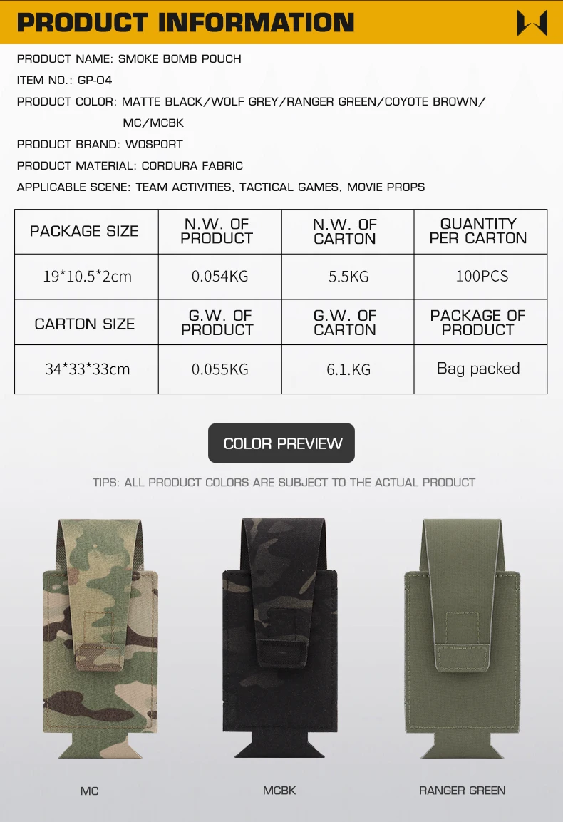 Detalle de diseño MOLLE y correas de sujeción