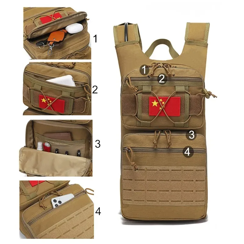 Mochila de hidratación con bolsa de agua para senderismo y ciclismo - imagen 2