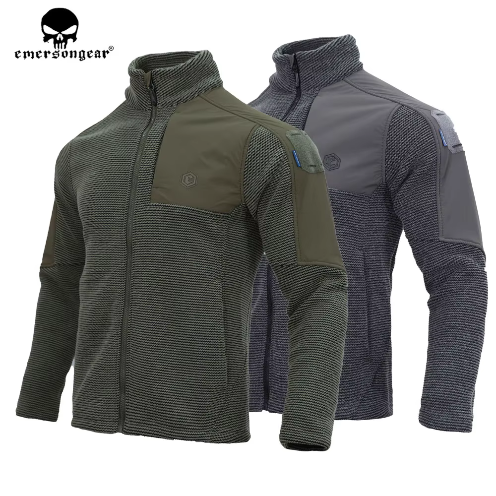 Emersongear Chaqueta Lana Ante Hombre Cortavientos Caza Senderismo